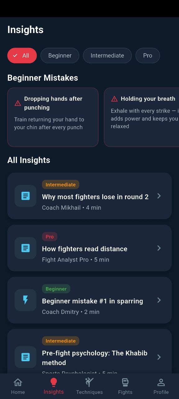 Insight article screen